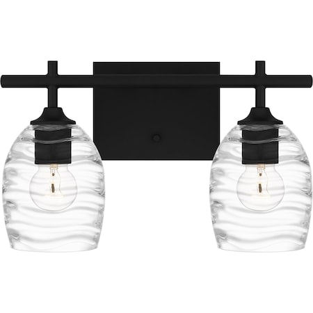 Quoizel Lucy Bath 2 Lights Matte Black. LCY8615MBK